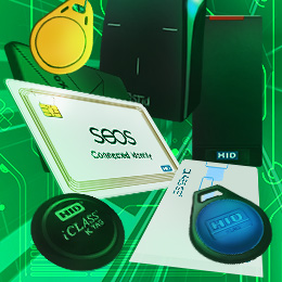 La carte, badge d'accès ICODE SLI (SL2ICS20) est une technologie RFID