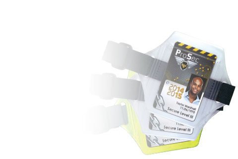 brassard porte badges