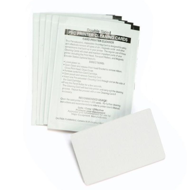 Lot De 5 Cartes De Nettoyage En PVC Pour Lecteurs De Cartes Et Terminaux De Paiement - Réutilisables, Entretien Facile - 10