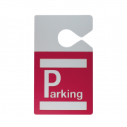 badge parking avec accroche retroviseur