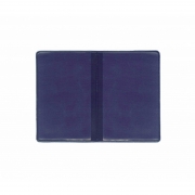 Pochette souple bleu double carte