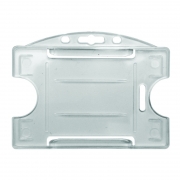 Porte badge 2 cartes horizontal Translucide
