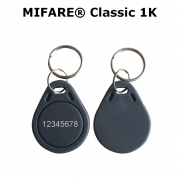 porte clefs mifare classic 1k avec sn grave en decimal