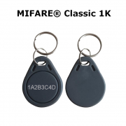 porte clefs mifare classic 1k avec sn grave en hexadecimal 