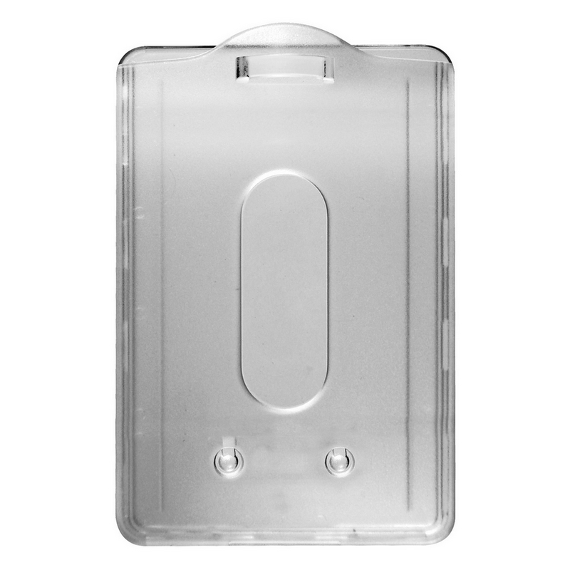 Porte-badge multi-cartes double face vertical