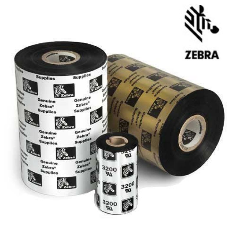 ruban cire resine zebra 3200 noir 174x450