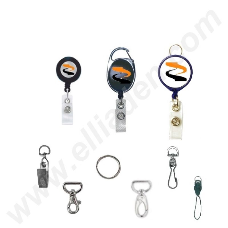 Attache porte badge personnalisé (Enrouleurs zip)